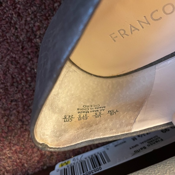 Grey Franco sarto heels sz 7.5 - Picture 9 of 9